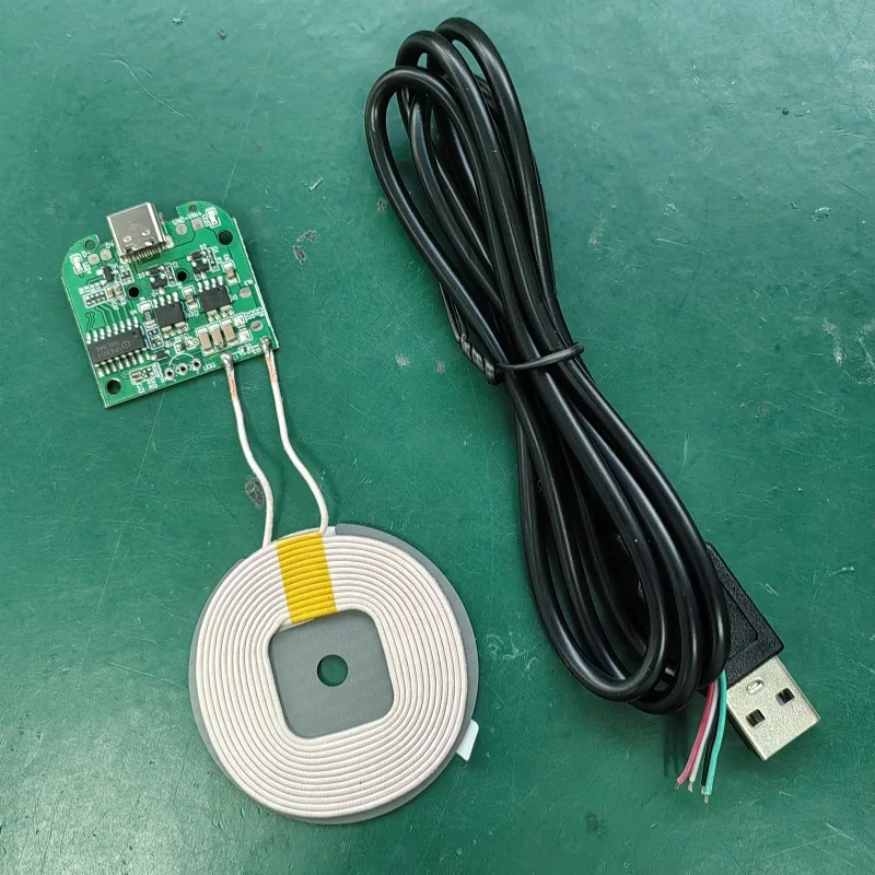 1PCS Round head small volume wireless charging module coil Q9 15W charging distance 5-12mm