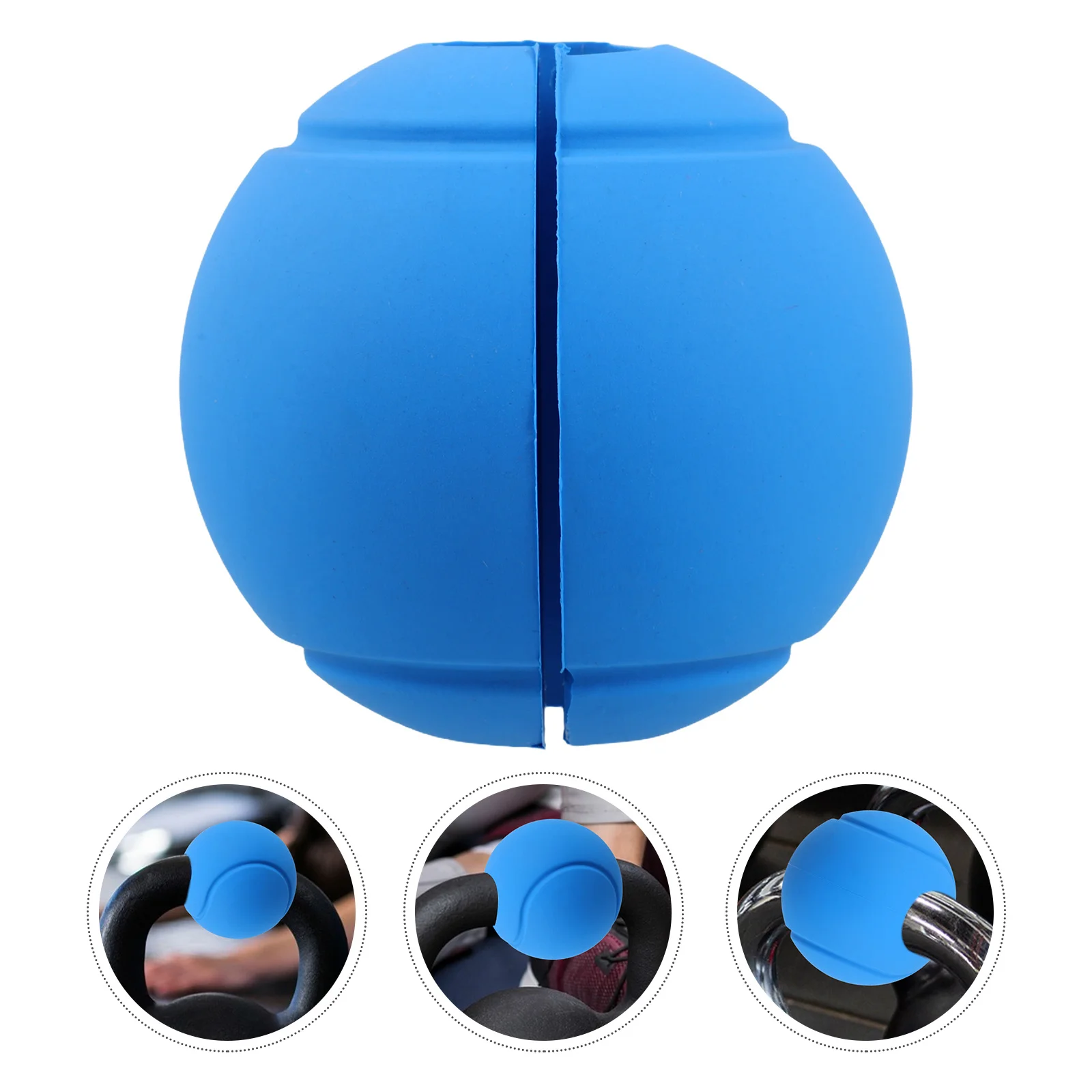 

Spherical Silicone Barbell Grips Non-Slip Round Fitness Handle Grips Gym Training Exercise Fitness Lifting Grip