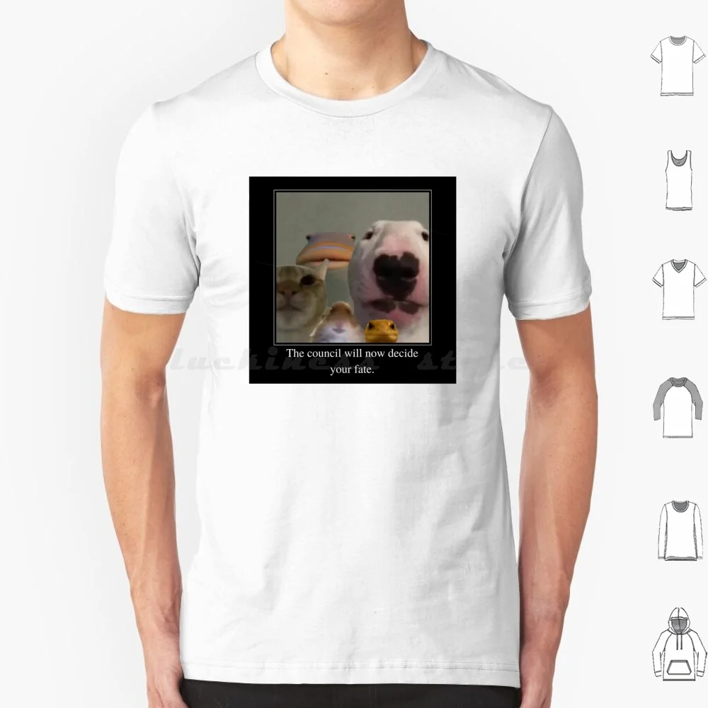 The Council Will Now Decide Your Fate T Shirt Big Size 100% Cotton Walter Hamster Fish Cat Gecko Council Meme Whole Squad