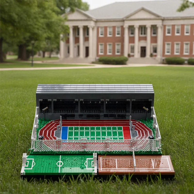 5577 Pezzi Set di Costruzioni Modulari per Campo Sportivo Scolastico, MOC Personalizzabile, Blocchi Modulari, Design Creativo, Giocattolo Fai-da-Te per Ragazzi, Regalo