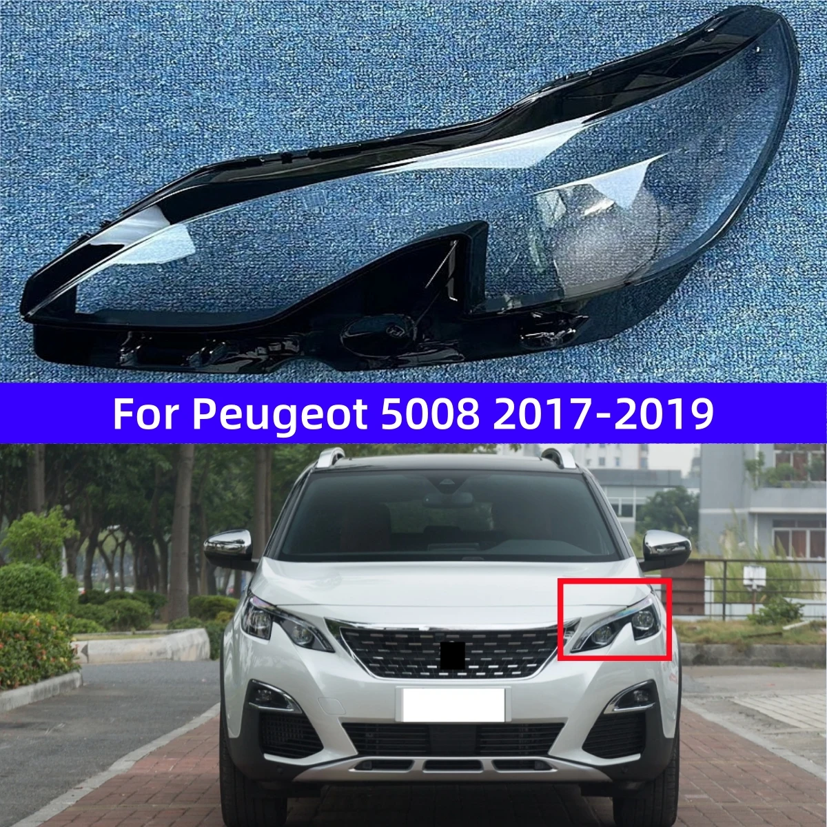 

For Peugeot 4008 2016 2017 2018 2019 Automotive Accessories Headlight Cap Replace The Original Lens