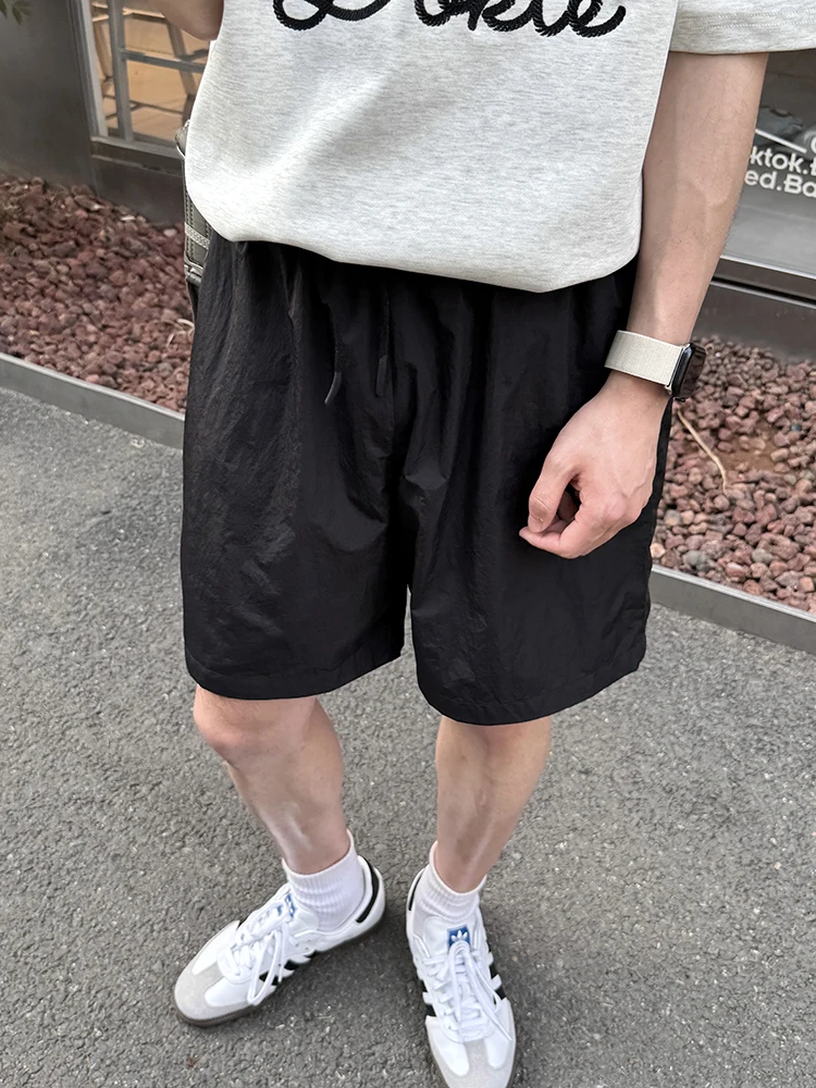 

Bla Qui-Dry Ice Silk orts Мужские летние новые свободные прямые повседневные пляжные брюки Универсальная рабочая одежда Simple Sli