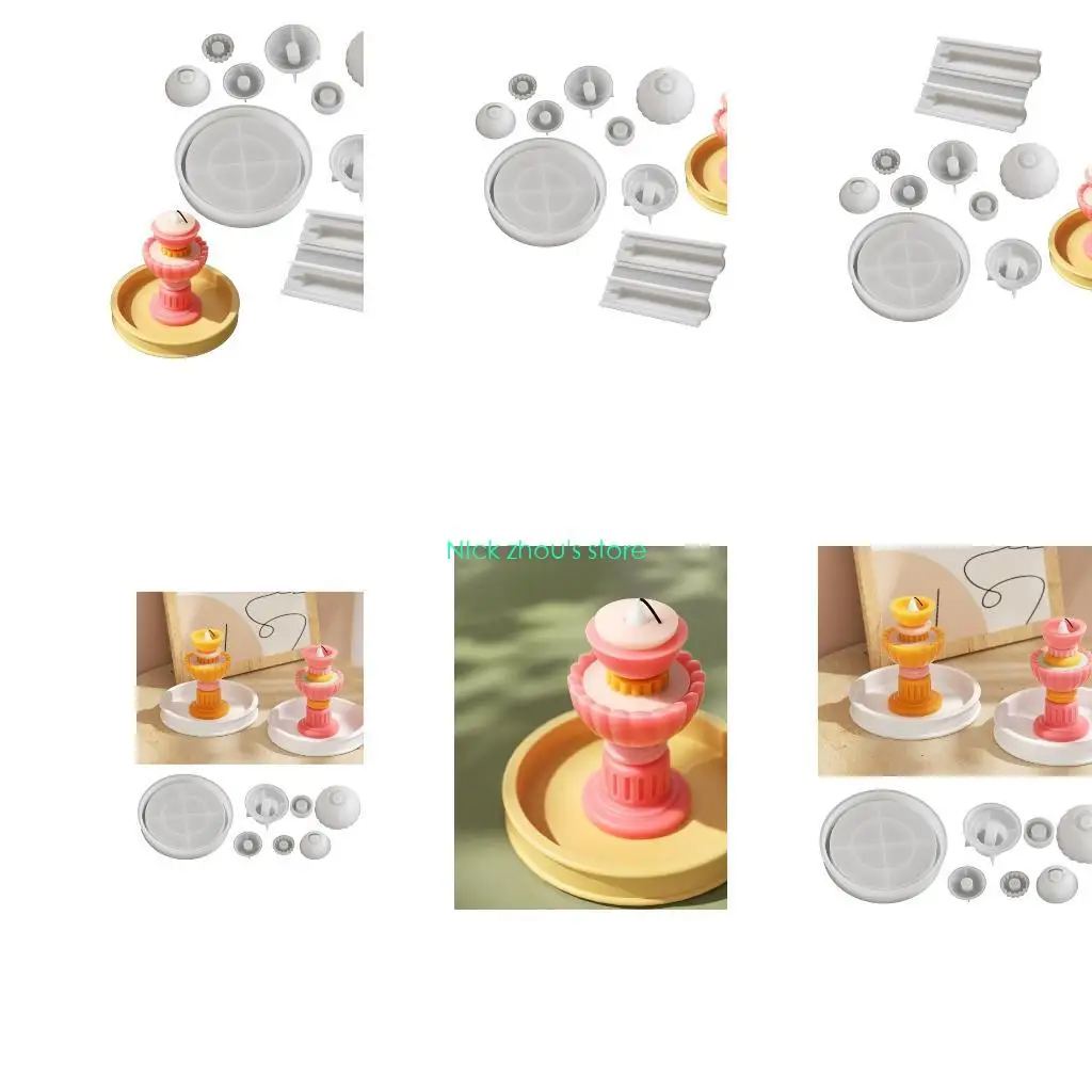 

E15E Силиконовые формы для изготовления свечей Желающие многоразовые силиконовые формы для создания необычных декораций для дома