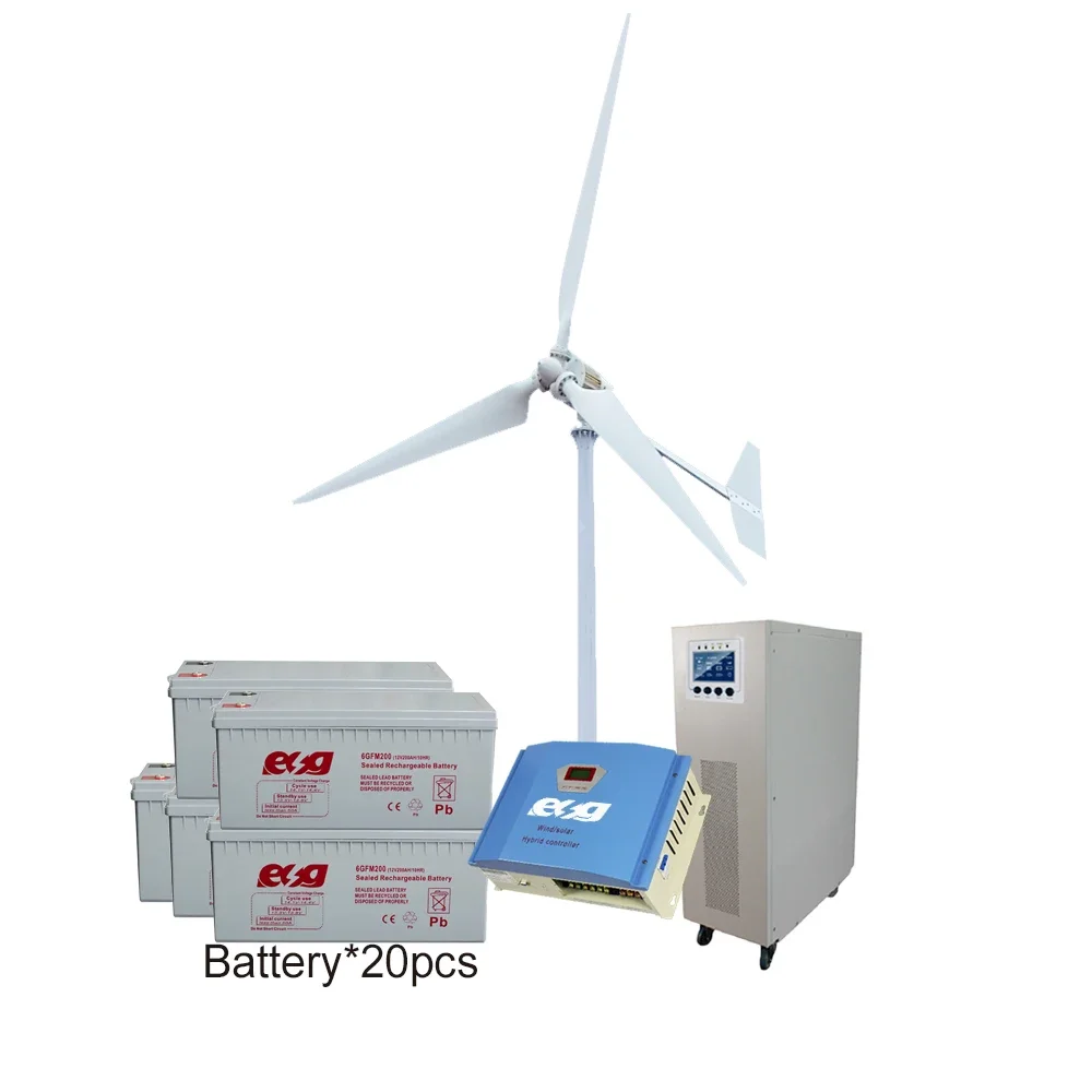 ESG Hot Selling Good Price Turbine Energy 5kW 8kw 10000w Inverter Pure Wind Power System