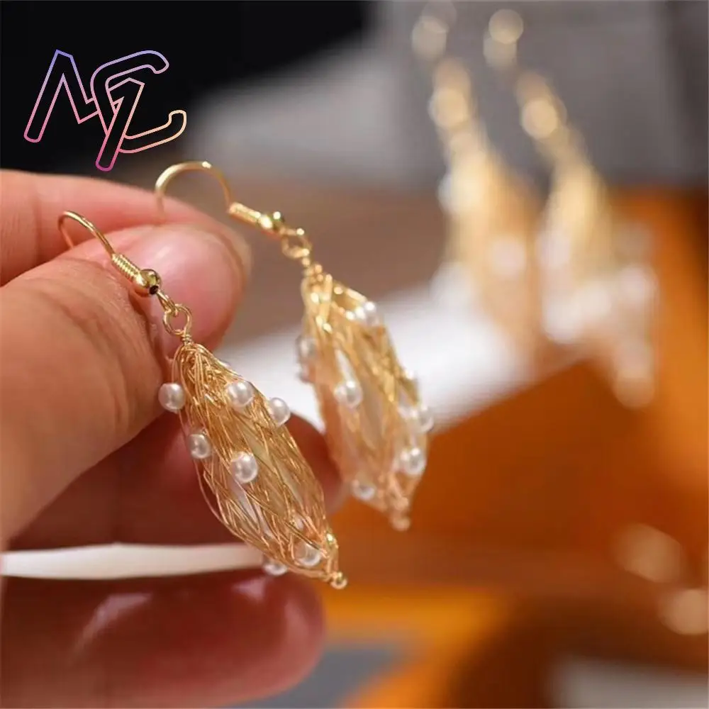 Real Baroque Pearl Earrings Fashion Accessories Lucky Luxury Carved Gemstone Vintage Designer Natural Jewelry Stone