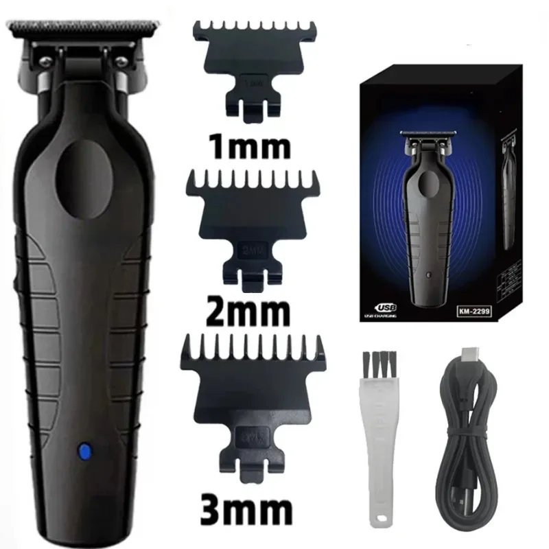 New Professional Zero Gapped 0mm Blade 2299 Barber Cordless Hair Trimmer - Precision Cutting Machine for Detailer Carving Clippe