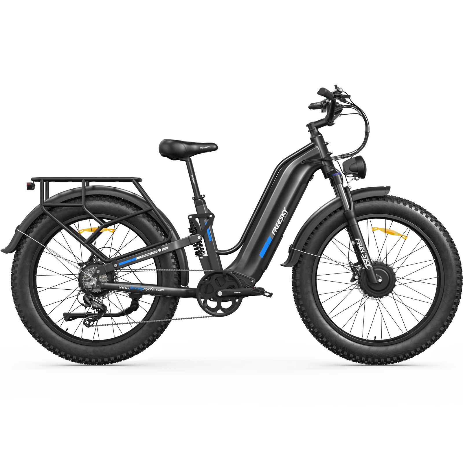 AliExpress NONE Freesky M540 Electric Bike 3000W Dual Motors 48V 23Ah Battery Electric Bicycle 26*4.0-inch Fat Tire E-Mountain bike The lockable suspension fork Dual Hydraulic Disc Brakes