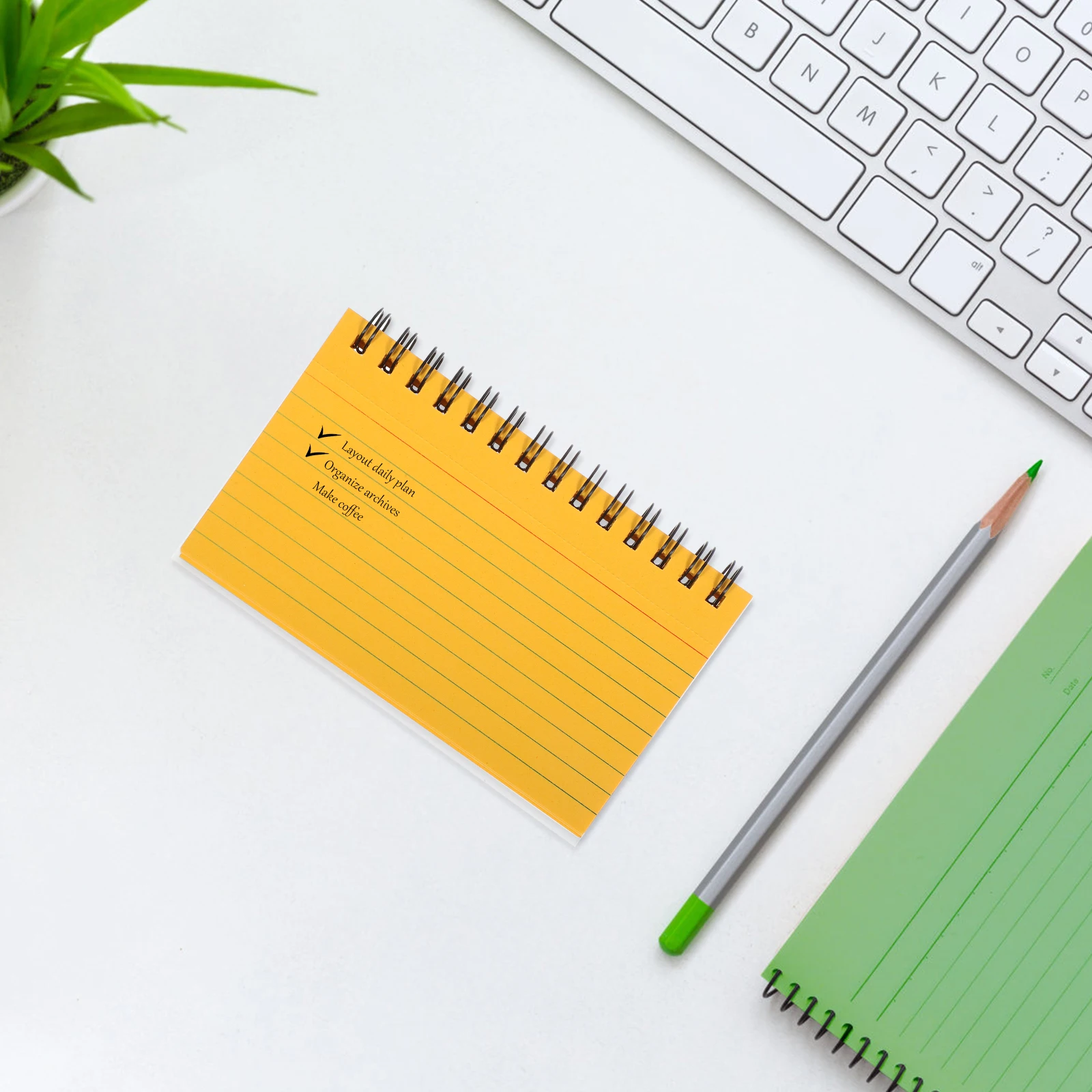 

5 Pcs Colored Coil Notebooks Lined Flash Cards Small Notepads for Students Office Study School Writing Portable