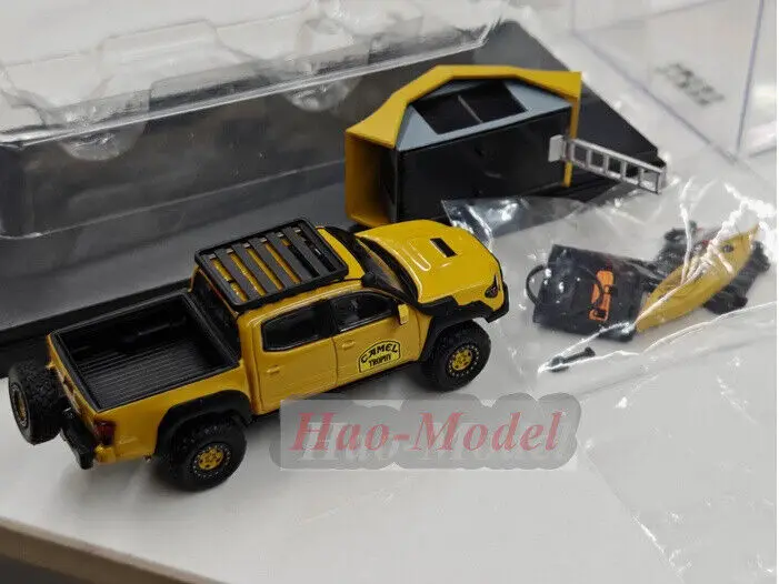 GCD 1/64 For Toyota TACOMA CamelCup Painting Alloy Diecast Model Car Simulation Toys Boys Birthday Gifts Hobby Display Ornaments