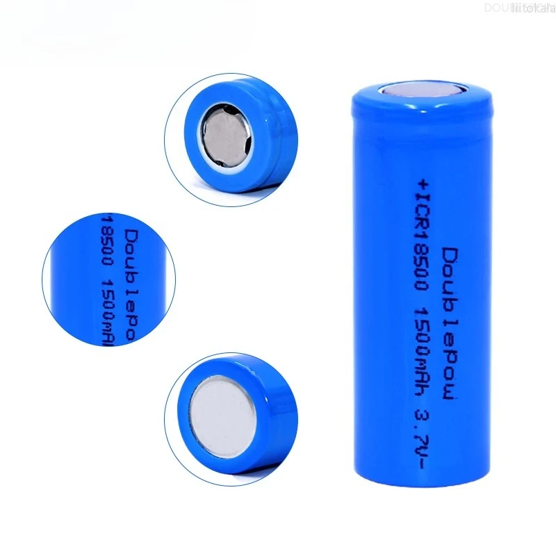 

1-10PCS 18500 1500mAh 3.7 V Rechargeable Battery Recarregavel Lithium Ion Battery for Electric Toy Speakers Torches LED Light