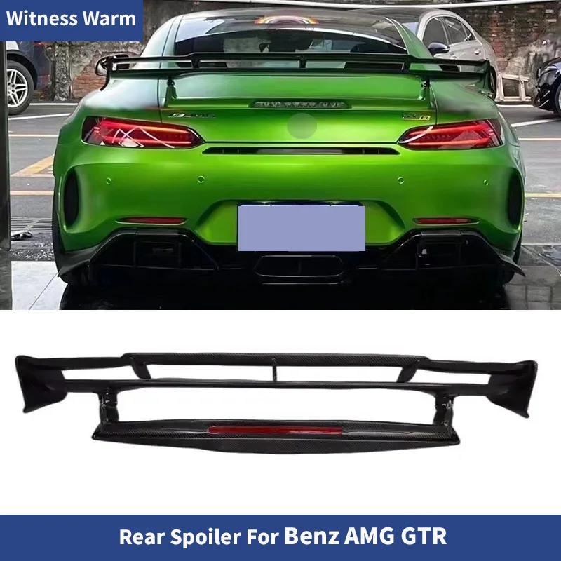 

Carbon Fiber FRP Rear Wings Trunk Lip Spoiler for Benz AMG GT GTR Car Body Kit 2015+