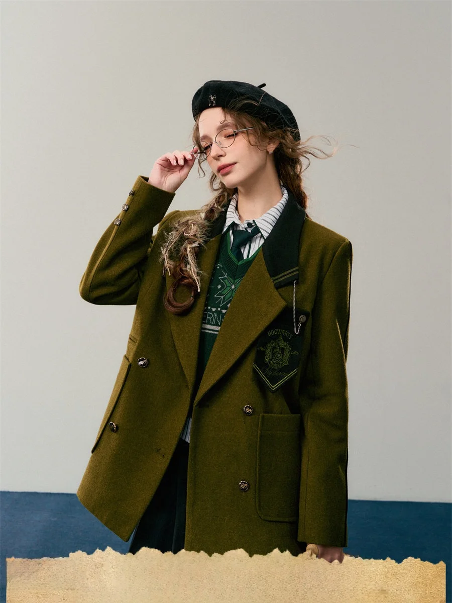 

Kyouko Коллекционный шерстяной костюм Jaet Good Tailoring Шерстяной длинный све средней длины двубортный