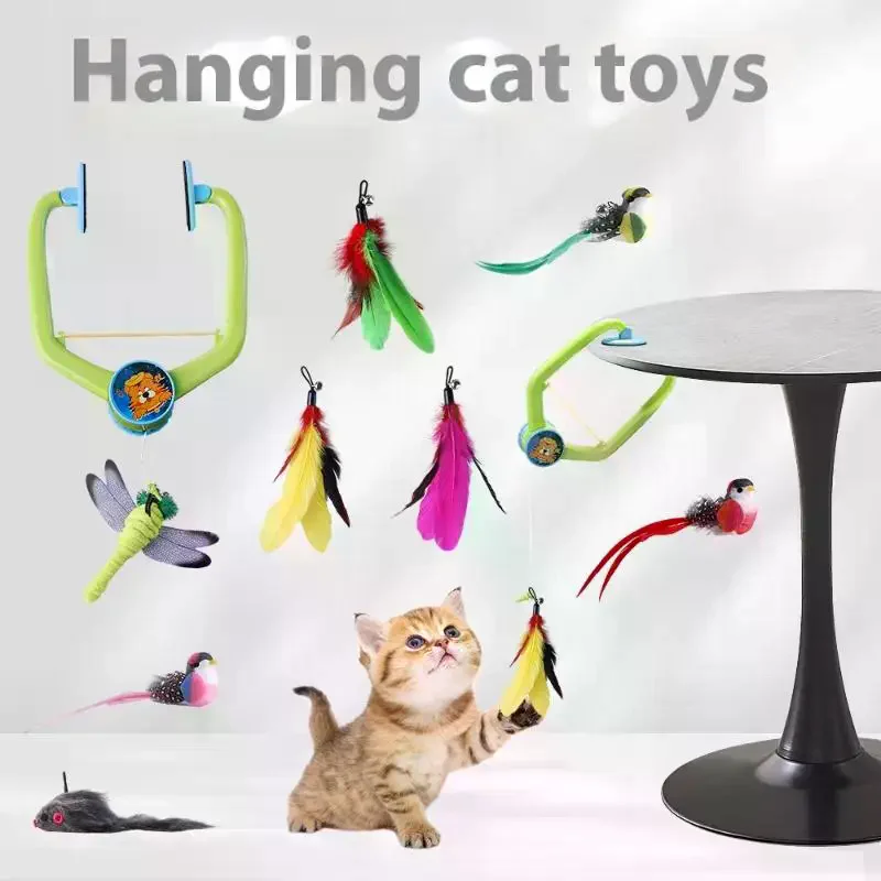 ของเล่นแมวแบบแขวนประตูอัจฉริยะไฟฟ้ารุ่นใหม่ เป็นสิ่งมหัศจรรย์ที่ให้ความบันเทิงและยั่วแมวได้ด้วยตัวเอง