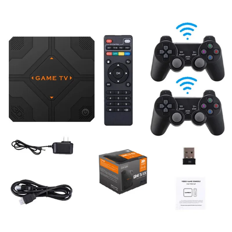 V5 Video Game Console  4K Game TV Box   64G 128G Anlogic 905 Series Game Stick 2.4G Wireless Controllers More Retro 51000 Games