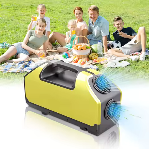 24V Cooling Outdoor Electric Tent Air Conditioner Portable Mini Camping Air Conditioning For Truck Bus RV Caravan Camper Van