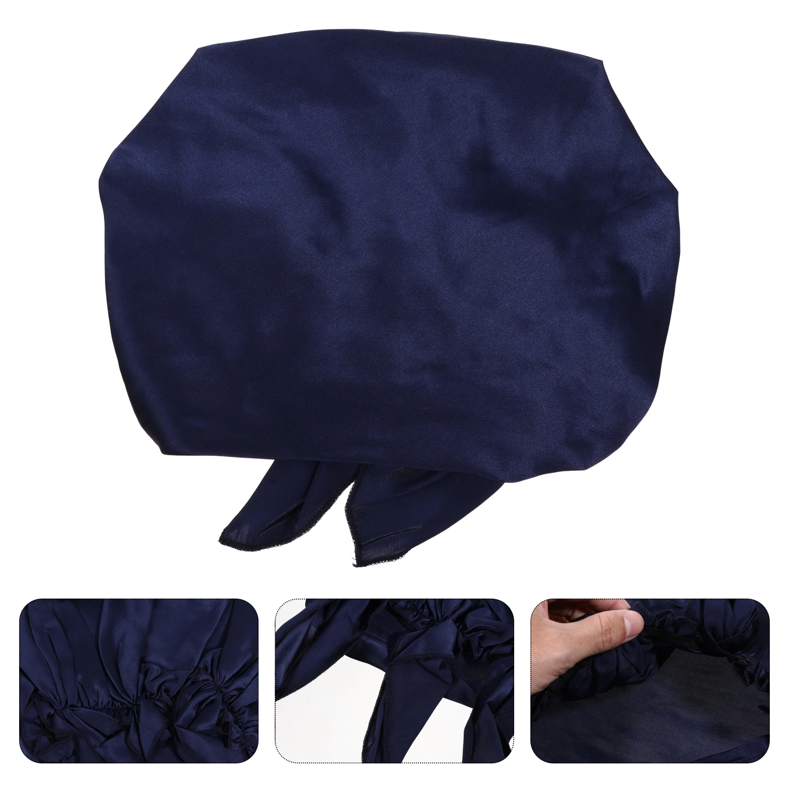 Шелковый чепчик для сна, шапочка для ухода за волосами для женщин, гладкая, мягкая, дышащая шапка для сна, легкий эластичный красивый чехол для головы