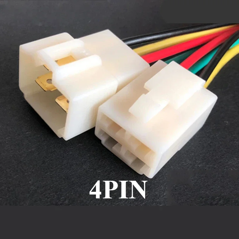 1Set 1/2/3/4/6/8P 6.3mm Automobile Harness Connector 15cm High Current Equipment Cable Male Female Plug Butt Joint 0.75mm2 18AWG