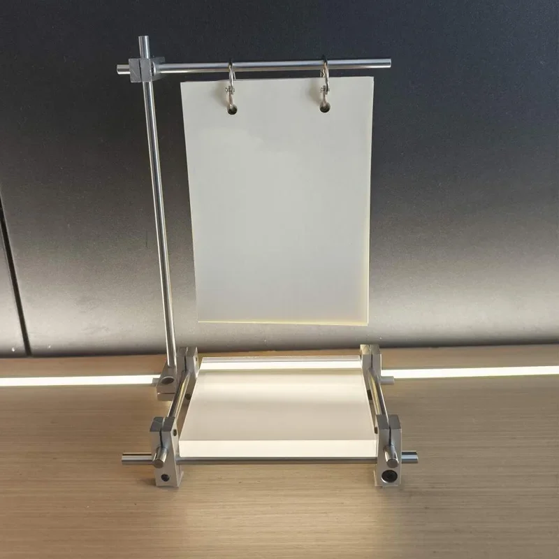 Creative Personality Message Stand Desktop Ornament Color Optical Axis Label Bracket Post-it Note Pad Vertical Handbook