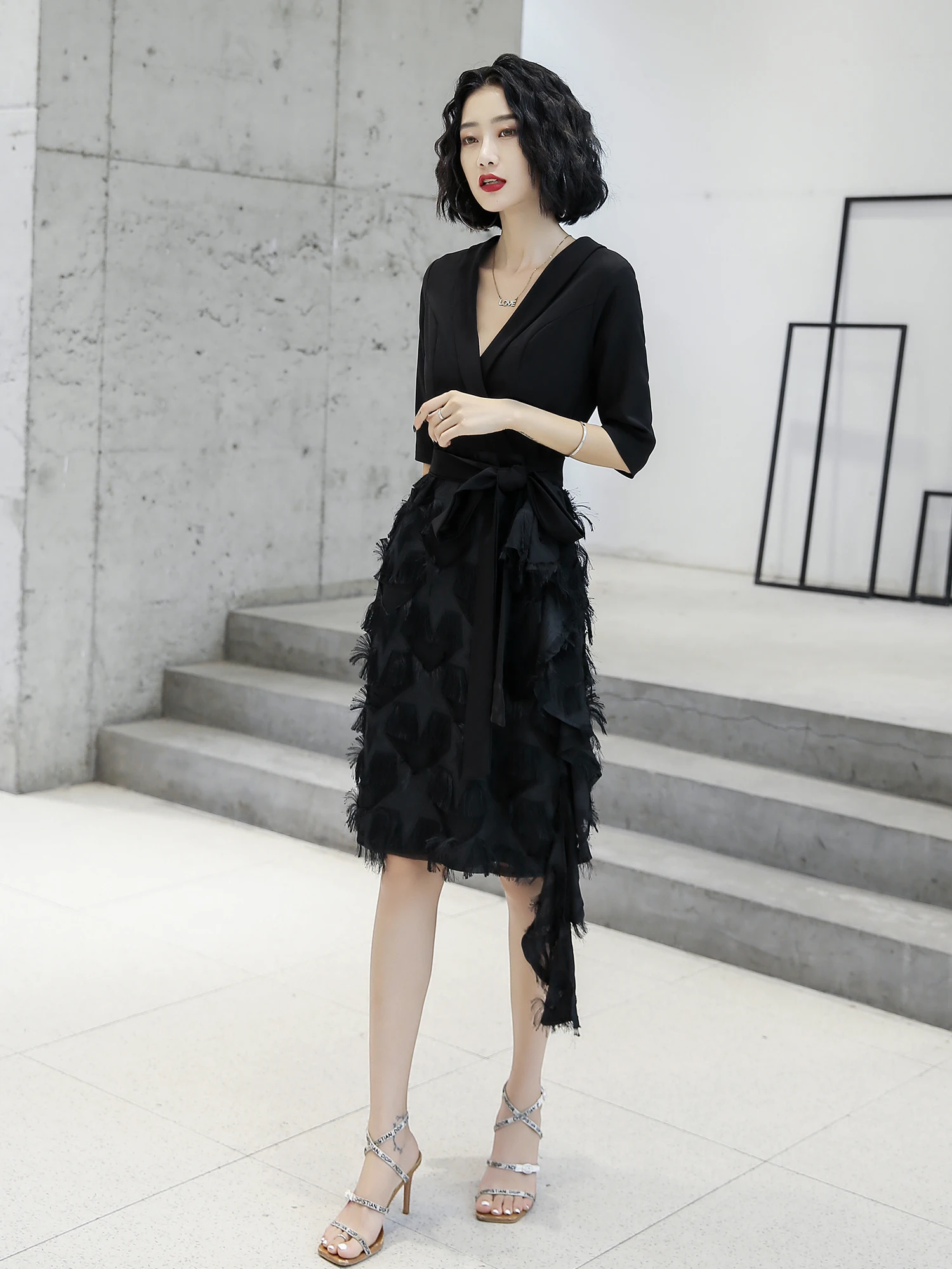 

Вечернее платье Ele Bla для женщин, новинка 2025 года, размеры S-2XL, роскошное, высококачественное, однотонное, элегантное, для миниатюрных женщин