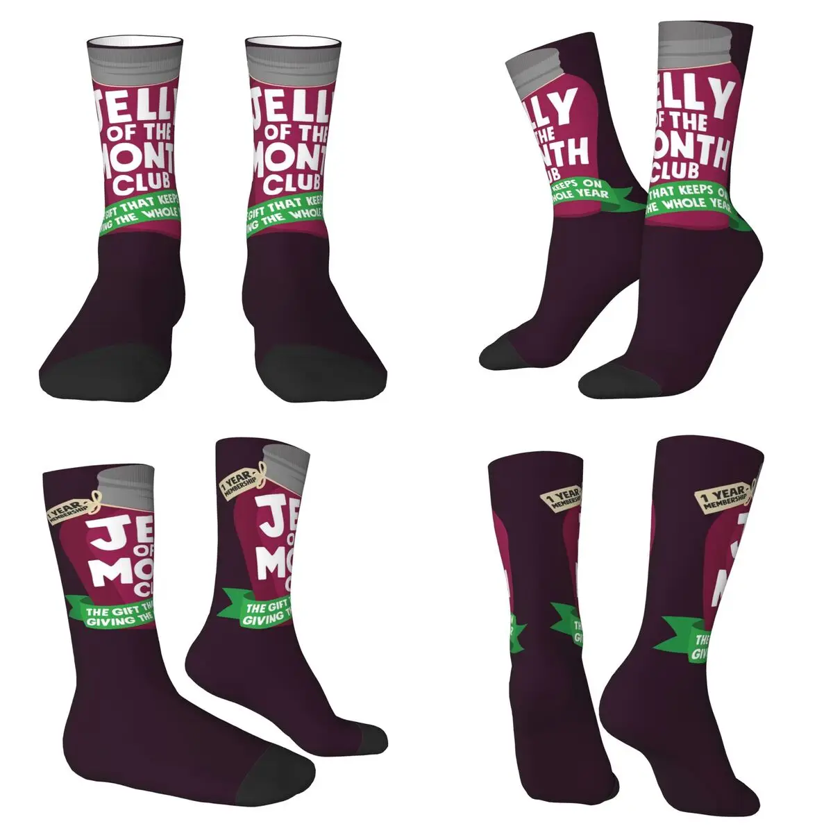 

Носки Jelly Of The Month, впитывающие пот чулки в стиле Харадзюку, всесезонные длинные носки, аксессуары для подарка на день рождения унисекс