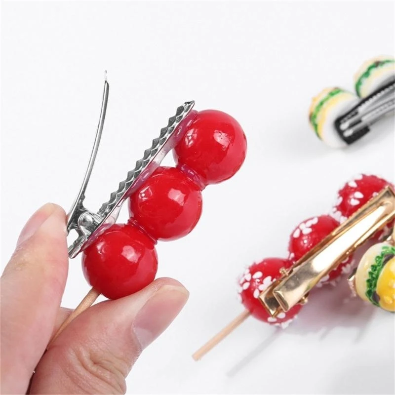 Y5GC Candied Haws Havs Barrettes Creative Side Clip Hair Styling Tool สำหรับเด็กผู้ใหญ่