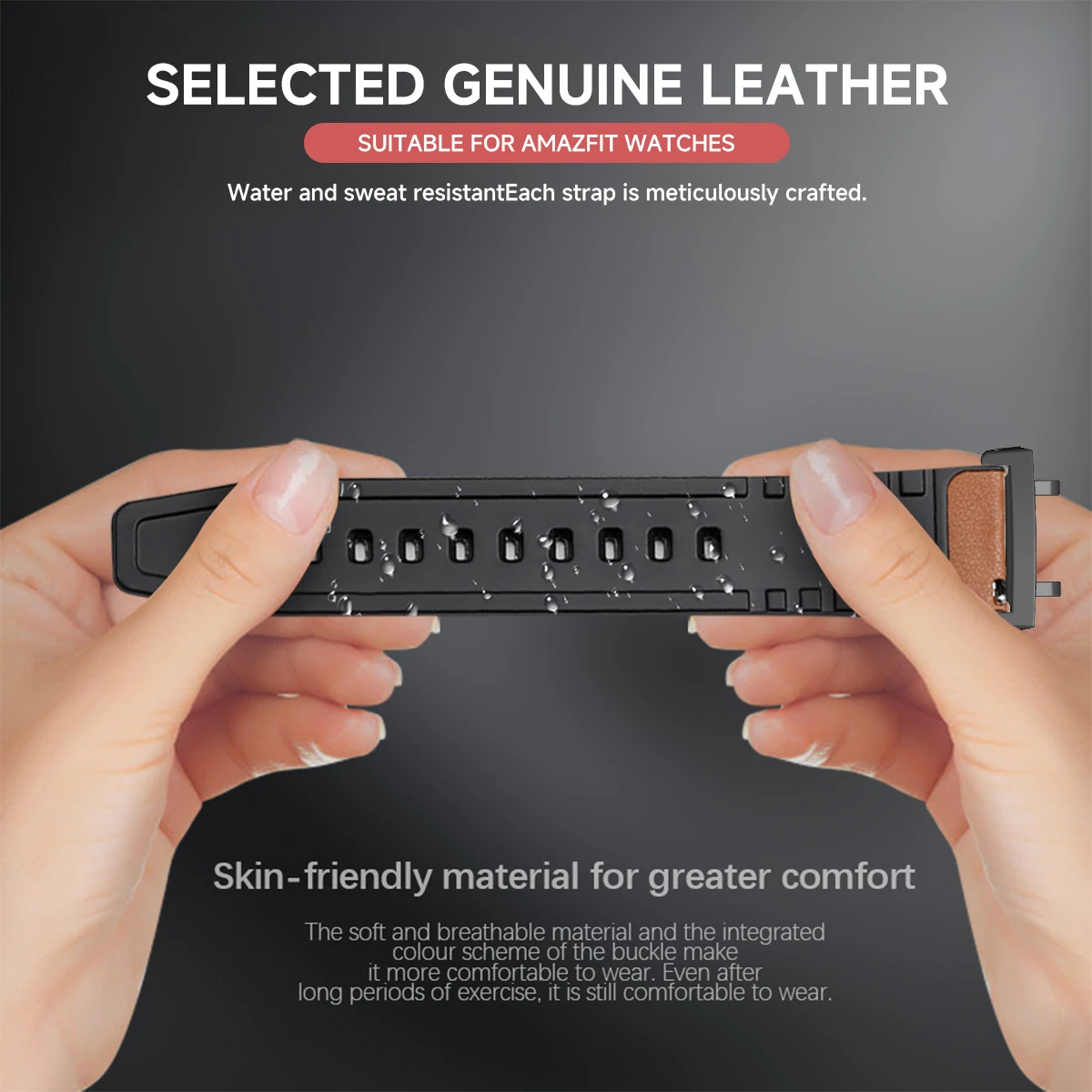 Silicone Leather Bracelet Band For Huami Amazfit T-REX 2/3 Watch Strap Man For Amazfit T-Rex/T-Rex Pro/T-Rex 2 Ultra Correa