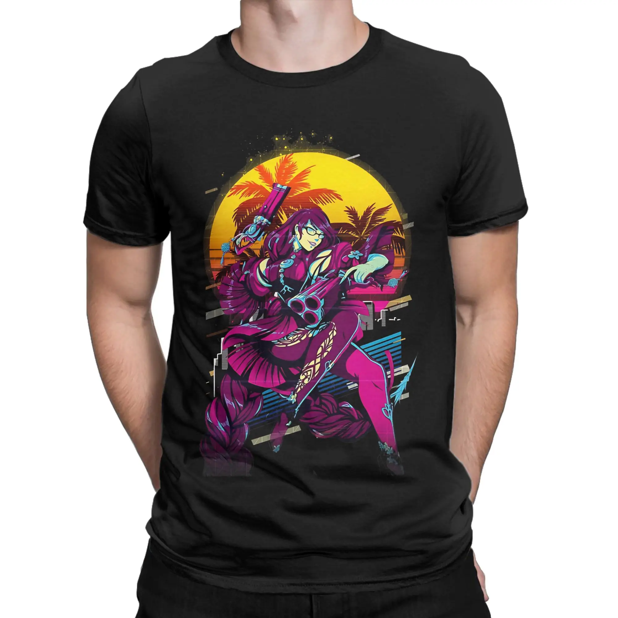 Age Rating Novelty 100% Cotton T-Shirt B-Bayonettaa Tees Tops For Men