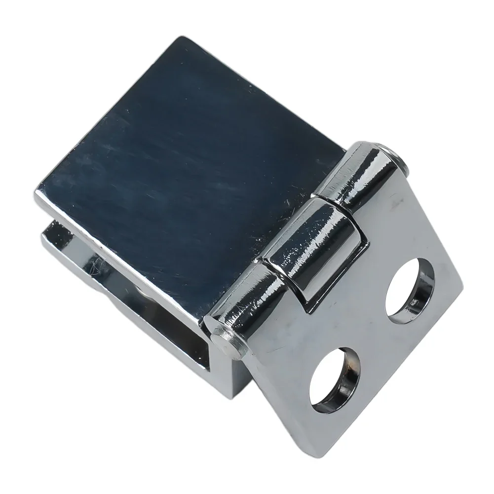 90 180 Degree Bilateral Clip Home Easy Install Glass Clamp Zinc Practical Durable Cabinet Door Hinge Bathroom Furniture Cupboard