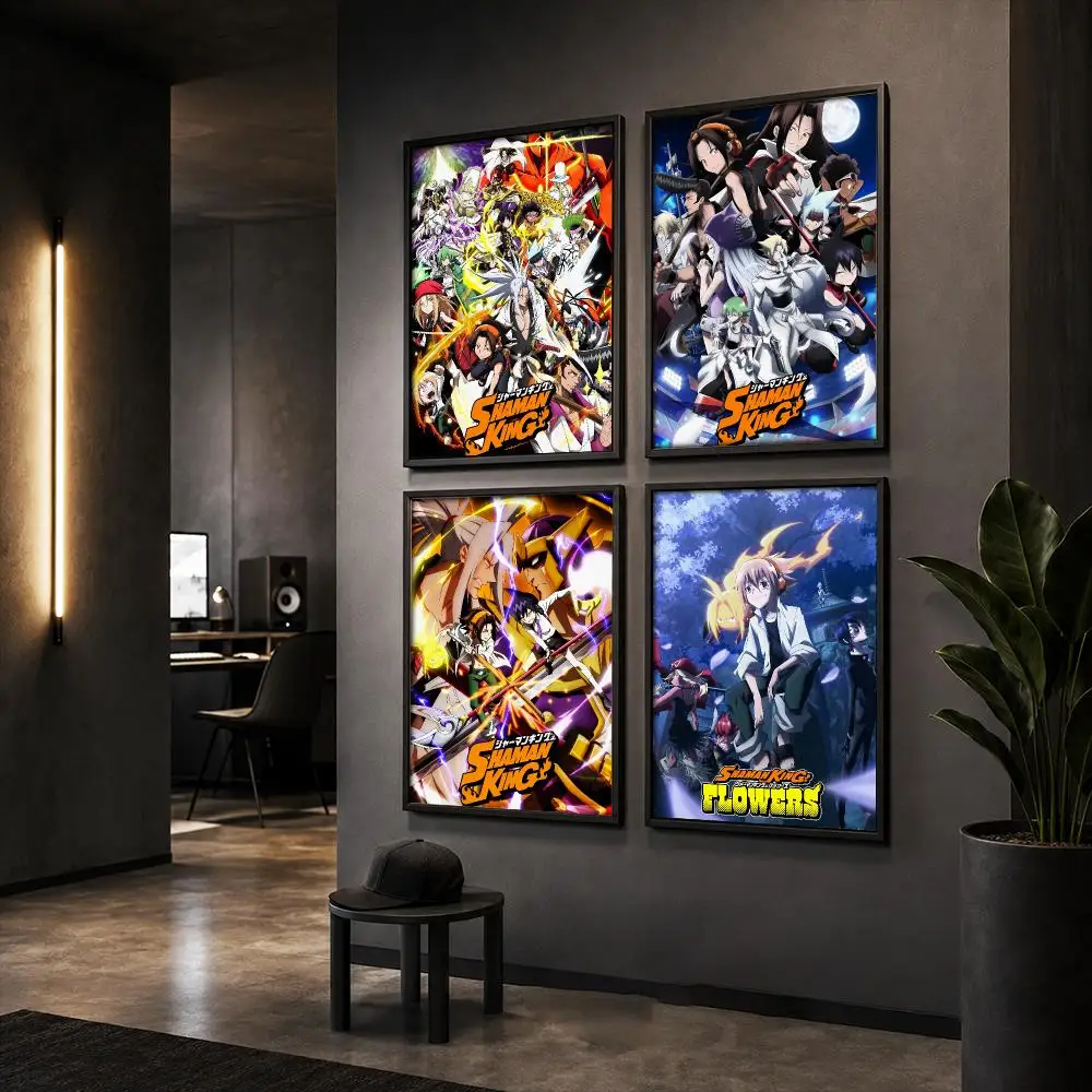 Fantasy Japanese Anime S-Shaman King Poster Wall Art Print Sticker for Bedroom Living Room Dorm Office Modern Home Decor