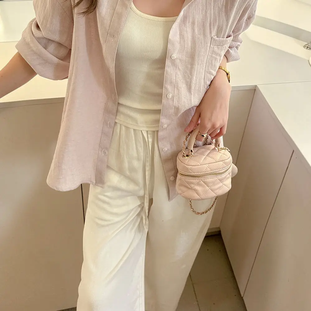 Summer Womens Shirt Linen Blouse Long Sleeve Loose Sunscreen Cardigan Breathable Casual Minimalist Beach Cover Up Top 6