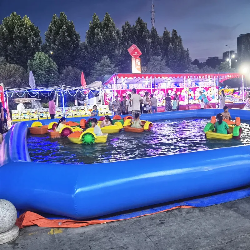 Large Commercial Inflatable Water Park Inflatable Baby Swimming Pool Floating Boat Inflatable Water Pool For Paddle Boat
