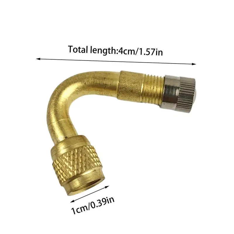 45/90/135 Degree Angle Brass Auto Air Tyre Valve Extender Auto Motorcycle Valve Adaptor Tyre Inflatable Tube Extension Adapter