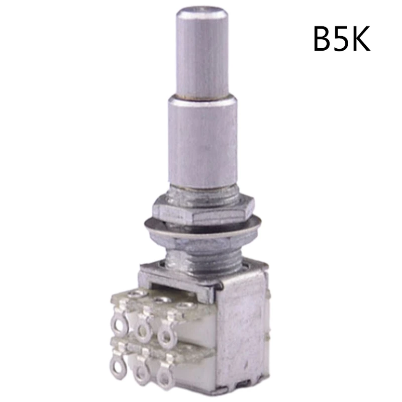 

1Pc Stacked Double Potentiometer B5K/B10K/B50K/B100K/B250K/B500K Potentiometer Dropship