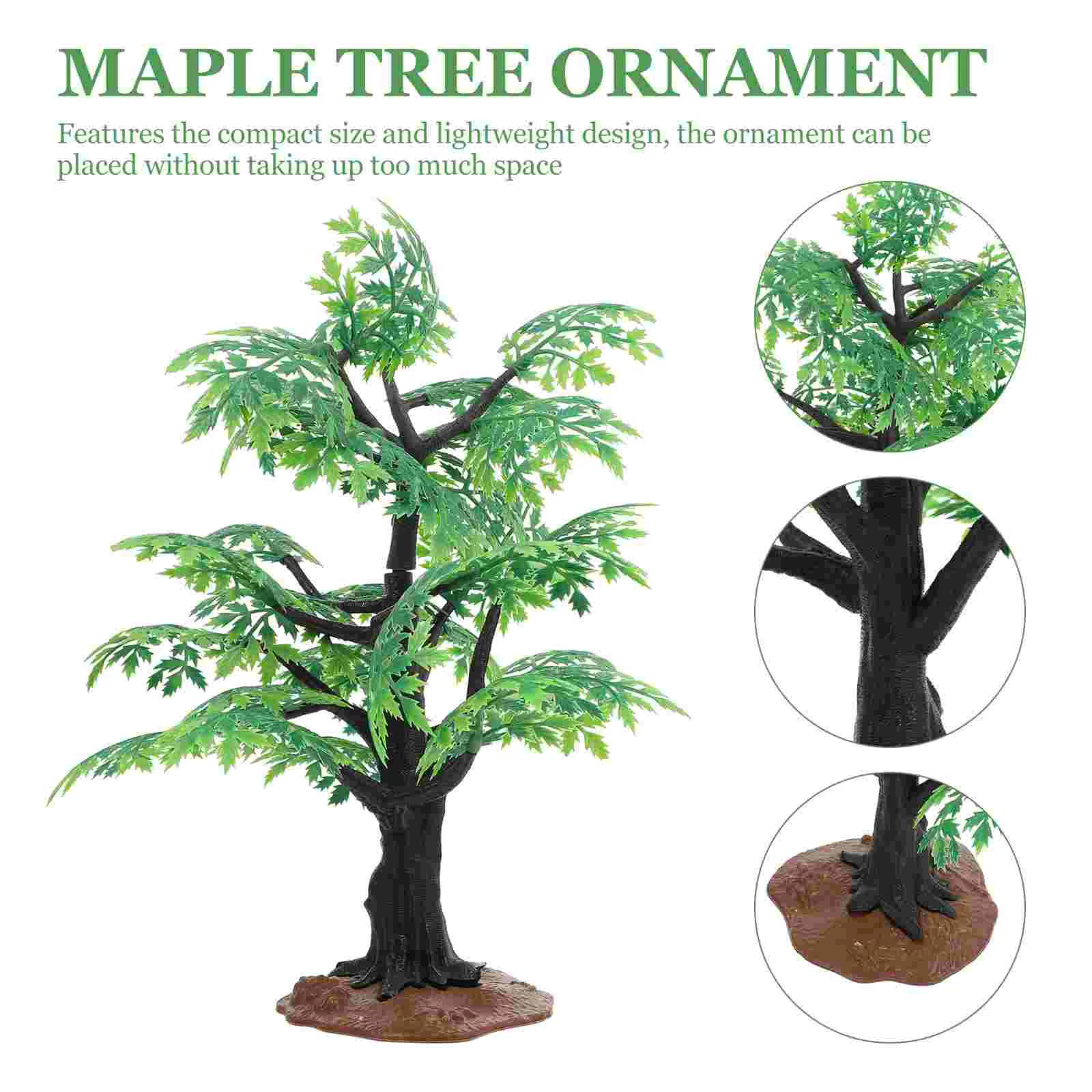 Spring Maple Model Decorations Sand Table Adornment Office Artificial Plants Indoor