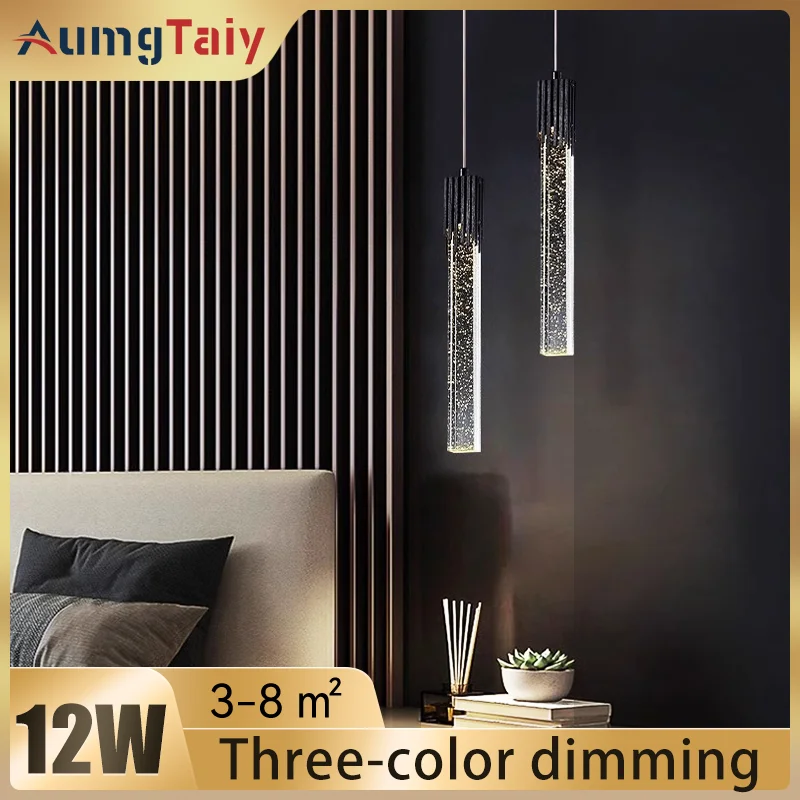 Modern Pendant Light Fixtures Crystal Led Bar Hanging Bedside Lamps Living Room Bedroom Indoor Lighting Creative Home Decor Bar