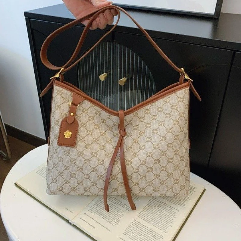 

High-End Luxury Brand Ladies Handbag Leather Elegant Famous Designer Elegant Lining Vintage Daily Commuter Bag​