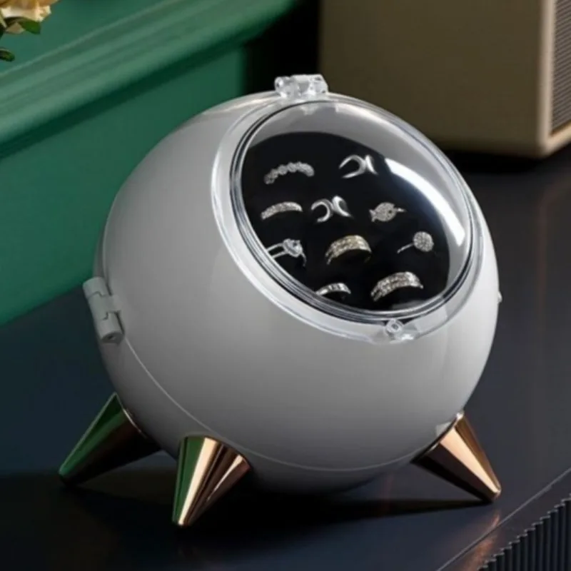 Luxury Ring Storage Rack Multifunctional Necklace Organizer Box Creative Earring Collection Case Portable Ring Display Stand
