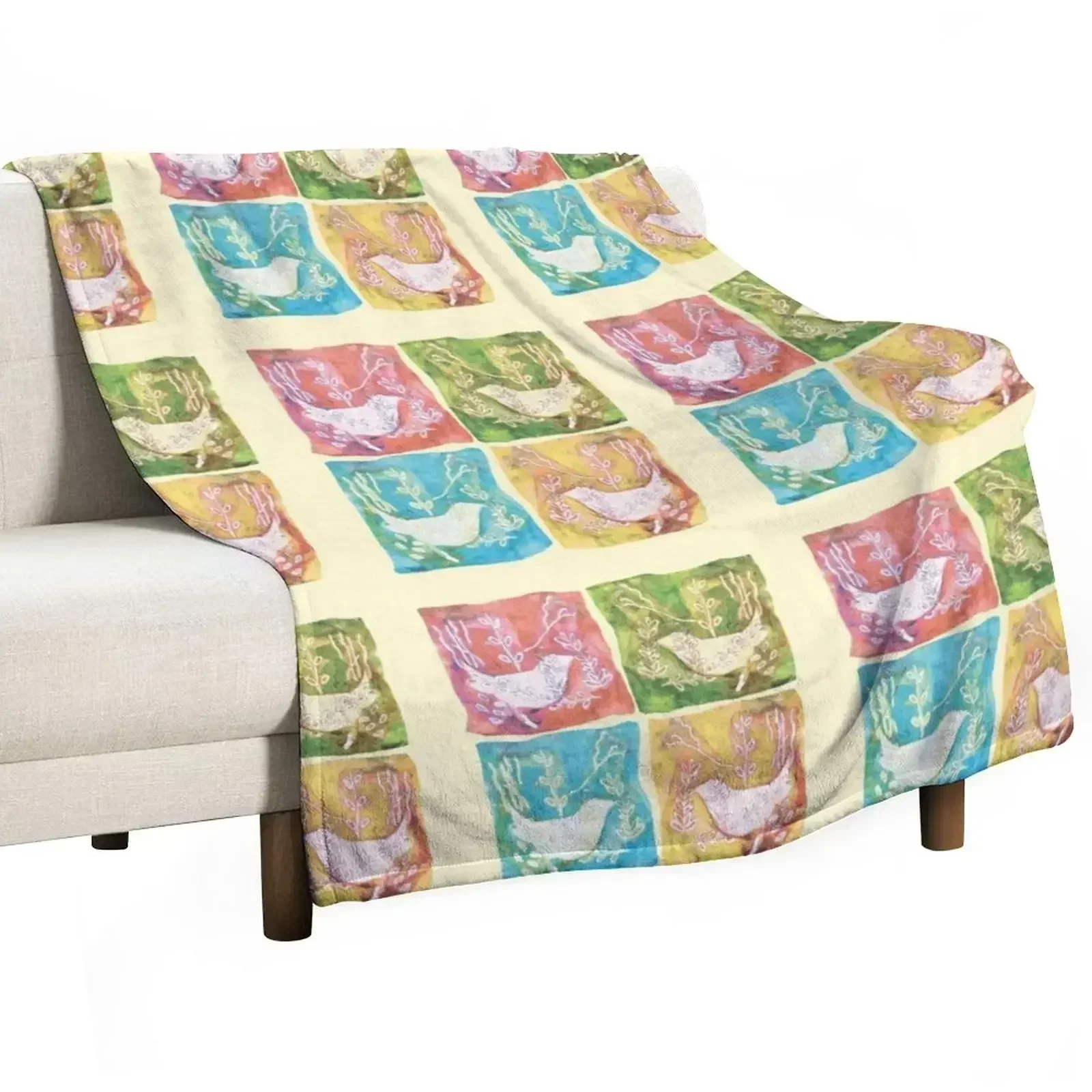 

Jenny Wren Throw Blanket warm for winter For Decorative Sofa Retros Luxury Throw Blankets