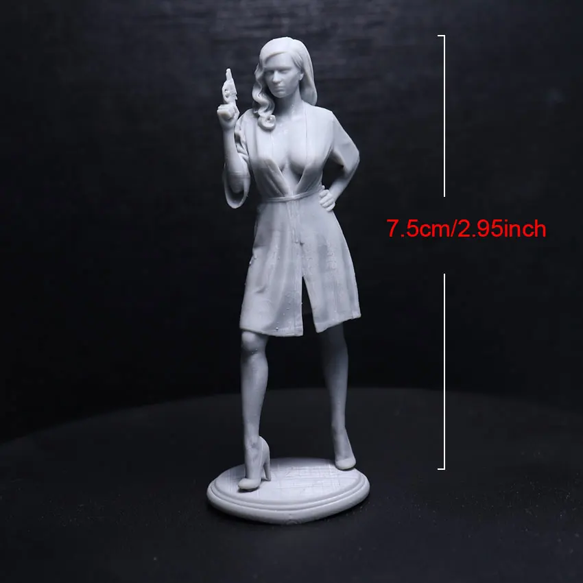 1/24  Resin Model Kits Movie Female Keller Figure Sculpture Unpainted  Figurine 1026