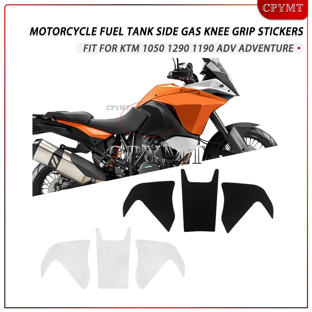 

Tank Pad Protector fit For 1050 1290 1190 ADV Adventure Motorcycle Frosted Fuel Tank Side Gas Knee Grip Stickers Accessories