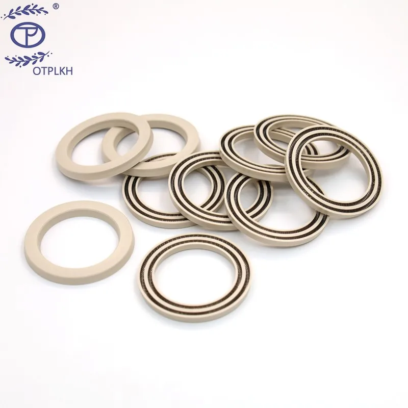 Spring seal ring for shaft PEEK Groove ring Double groove spring seal 301 V Spring polyetheretherketone Seals Factory Customized