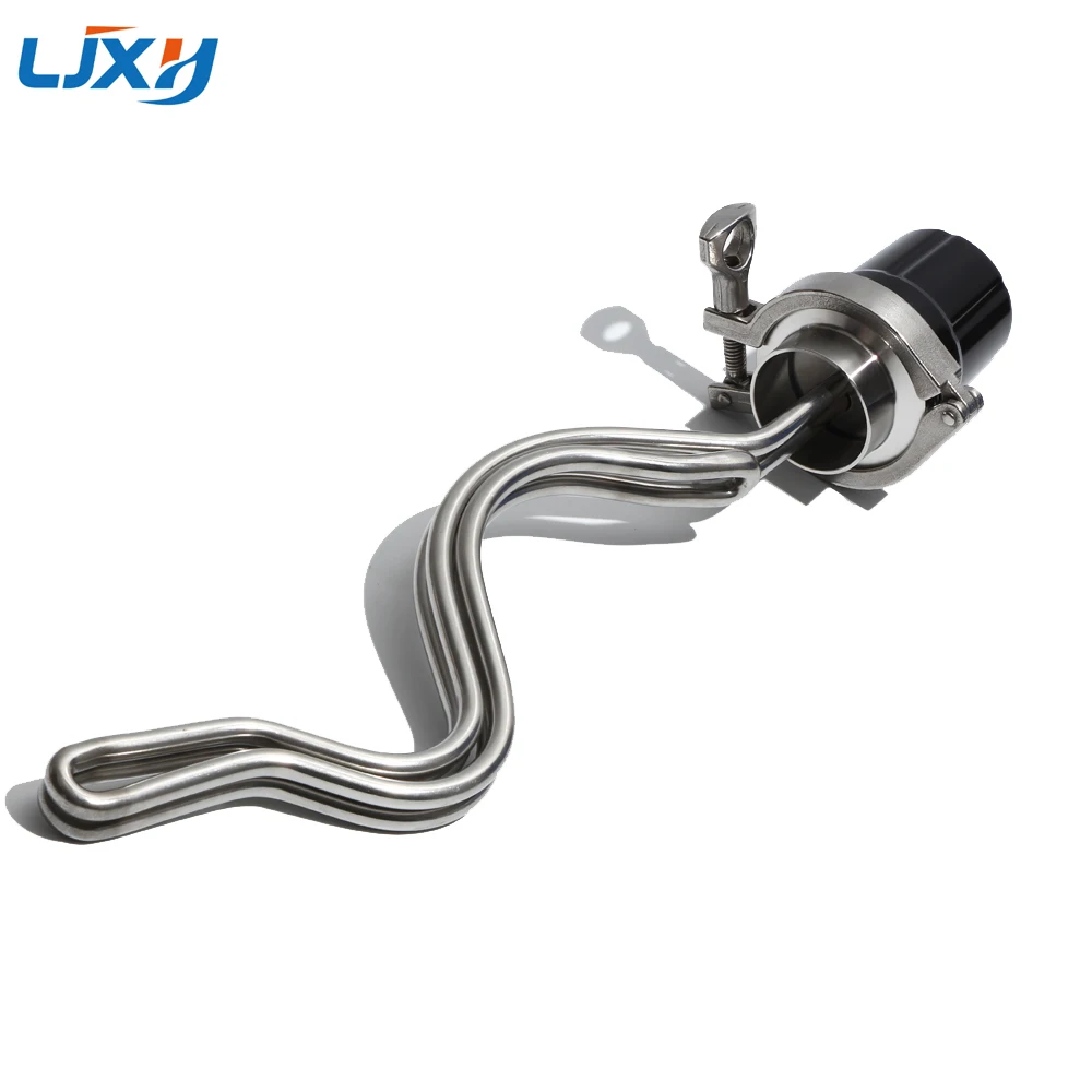 LJXH 2inch(64mm) Tri Clamp Immersion Heater Heating Element for Brewing Equipment DN25 1inch BSP Thread  240V 4.5KW5.5KW6.5KW