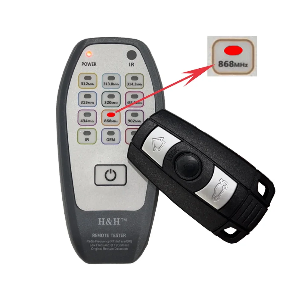 YOCASTY CAS3  KR55WK49127 PCF7945 Chip 315 868MHz Smart Remote Key For 2006 - 2012 BMW 1 / 3 / 5 / 7 Series X1 X6 Z4