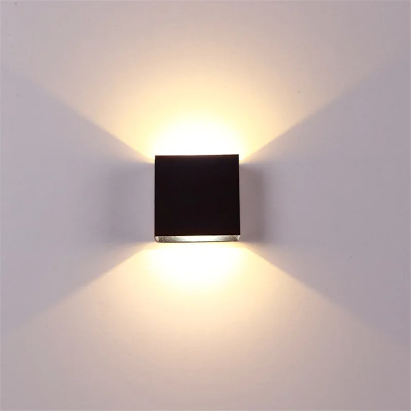 12W Outdoor Wall Light Waterproof IP65 LED Porch Bedroom Living Room Aluminium Black White up down  balcony decorations