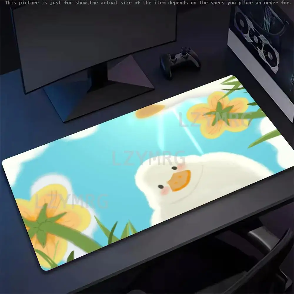 

XXL Gaming Accessories Cartoon Gamer Keyboard Rubber Desk Mat Duck Anti-Slip Laptop Notebook Offices Mousepad 900X400 Mouse Mats