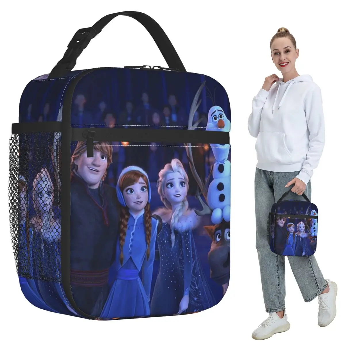 

Frozen Insulated Lunch Bag for Kids School Cooler Thermal Food Box Tote Leakproof Lunch Boxes Container