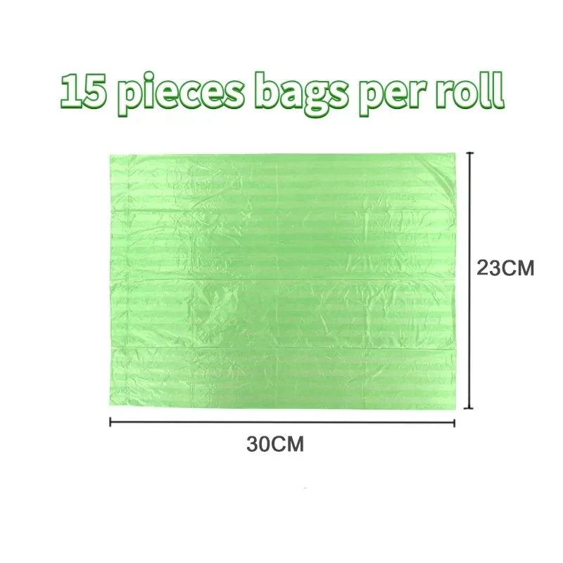 1/5 Rolls Printing Dog Poop Bag Pet Poop Bags Dog Cat Waste Pick Up Clean Bag For Puppy Dogs Random Color Pet Supplies