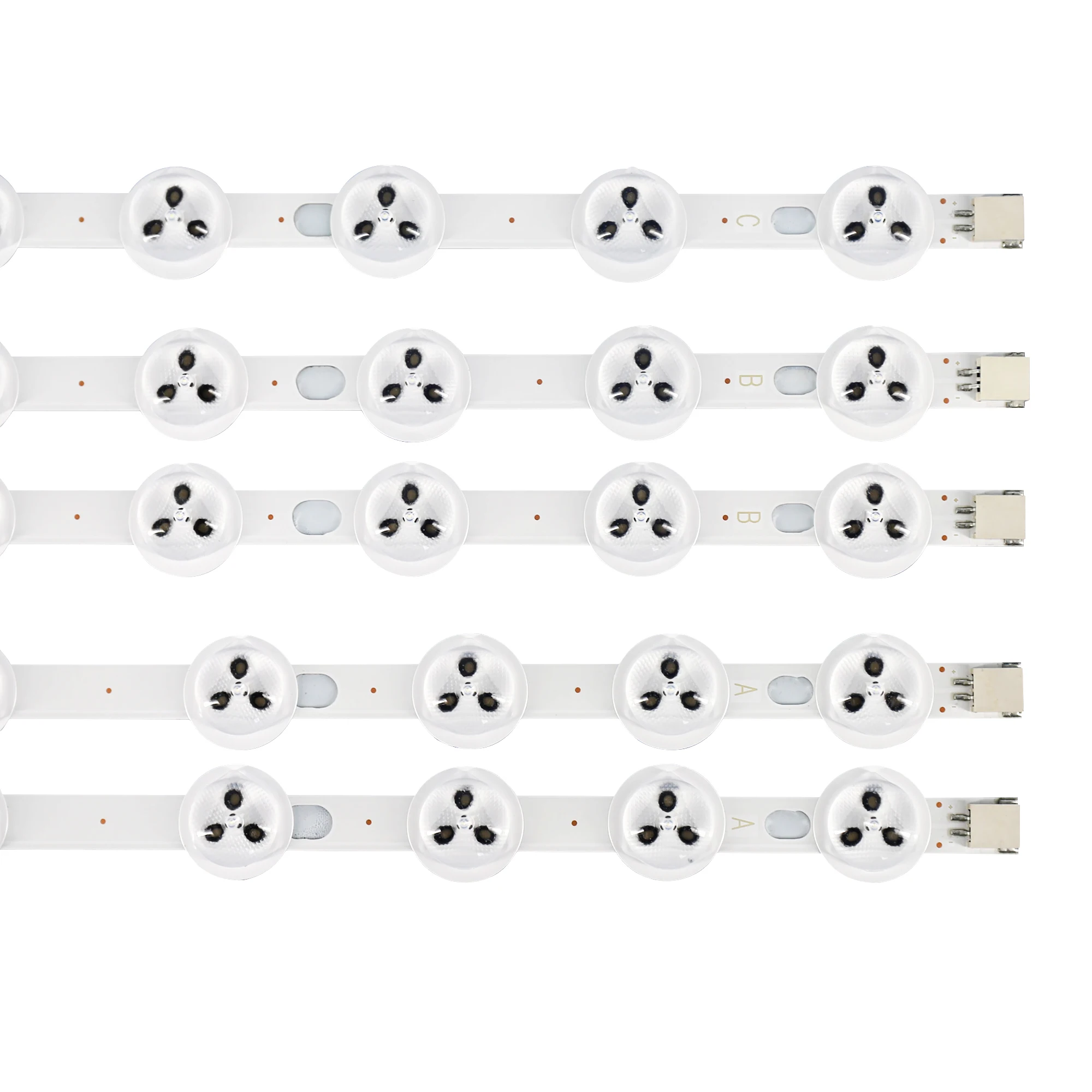 

5pcs 355mm LED Strip ABC Type For LG 39'' TV 9FLHY168D 39PF3025D 39FHD-CNOV LC-39LD145K VES390UNDC-01 VES400UNDS-02