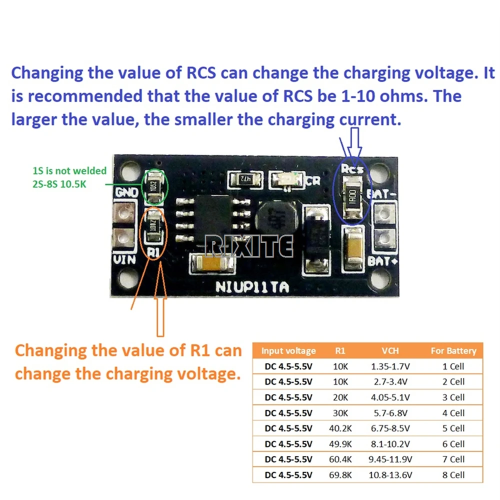 1-8 Cell 1.2V 2.4V 3.6V 4.8V 6V 7.2V 8.4V 9.6V NiMH NiCd Battery Dedicated Charger Charging Module Board