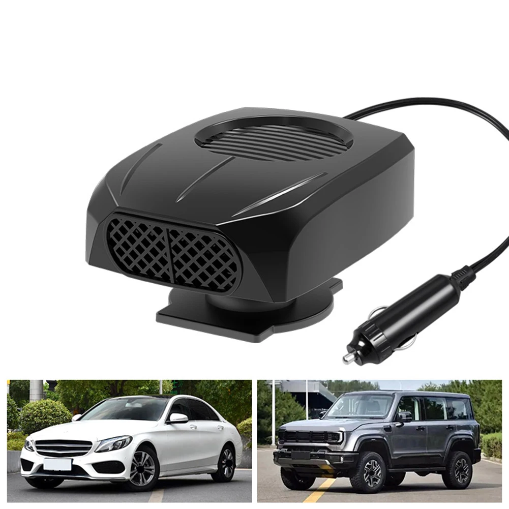 12 فولت 24 فولت زجاج سيارة مزيل الصقيع التدفئة السريعة مزيل الضباب 2 في 1 مروحة سخان السيارة الكهربائية سخان السيارات شاحنة فان سخان المحمولة #3